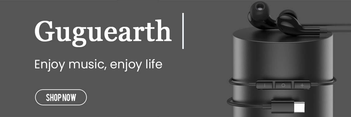 Guguearth black usb c headphone