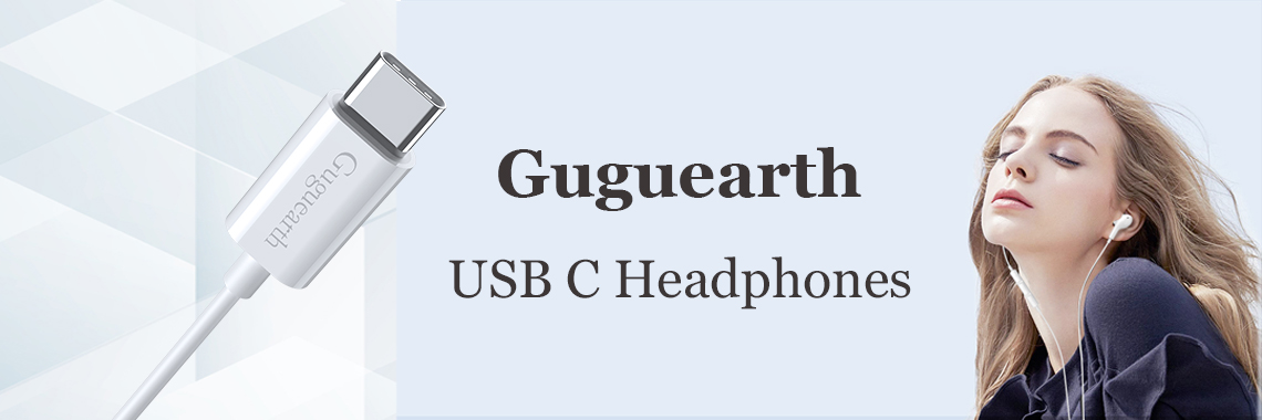 Guguearth white usb c headphone