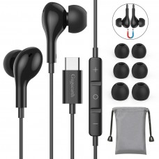 Guguearth USB C Headphones In Ear Magnetic USB C Earphones Wired Type C Headphones for Samsung Galaxy S22 A53 Ultra S21 Ultra S20 FE, Google Pixel 6 5