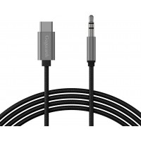 Guguearth Type-c To 3.5mm Aux Stereo Digital Audio Cable(Black Color)