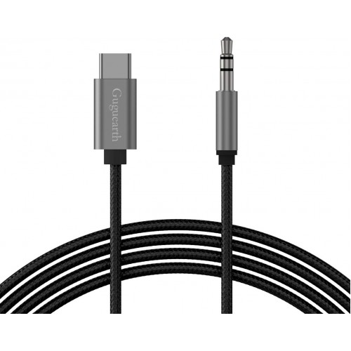 Guguearth Type-c To 3.5mm Aux Stereo Digital Audio Cable(Black Color)