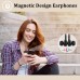 Guguearth Lightning Cuffie per iPhone 13,MFi Certified Magnetico Hi-Fi Stereo in-Ear Auricolari iPhone, Cuffie iPhone con Filo con microfono Compatibili per iPhone 14 Pro 13 13Pro 12 11 X XR(Nero)